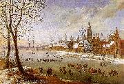 Daniel van Heil The Pleasures of Winter oil painting artist
